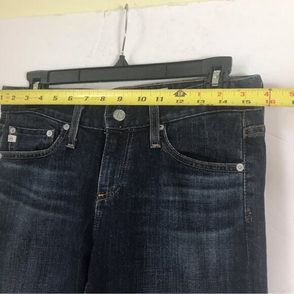 AG Adriano Goldschmied Nikki Relaxed Skinny Jeans Medium Blue Zipper Pocket 25 R - Picture 11 of 14
